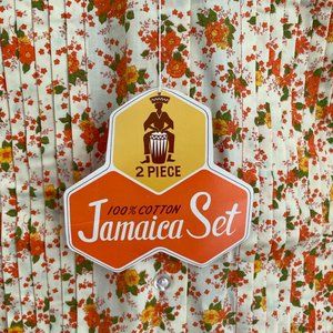 NWT Deadstock Adorable 50s-60s Floral Two Piece Short/Playsuit Set Sz 12 (XS)